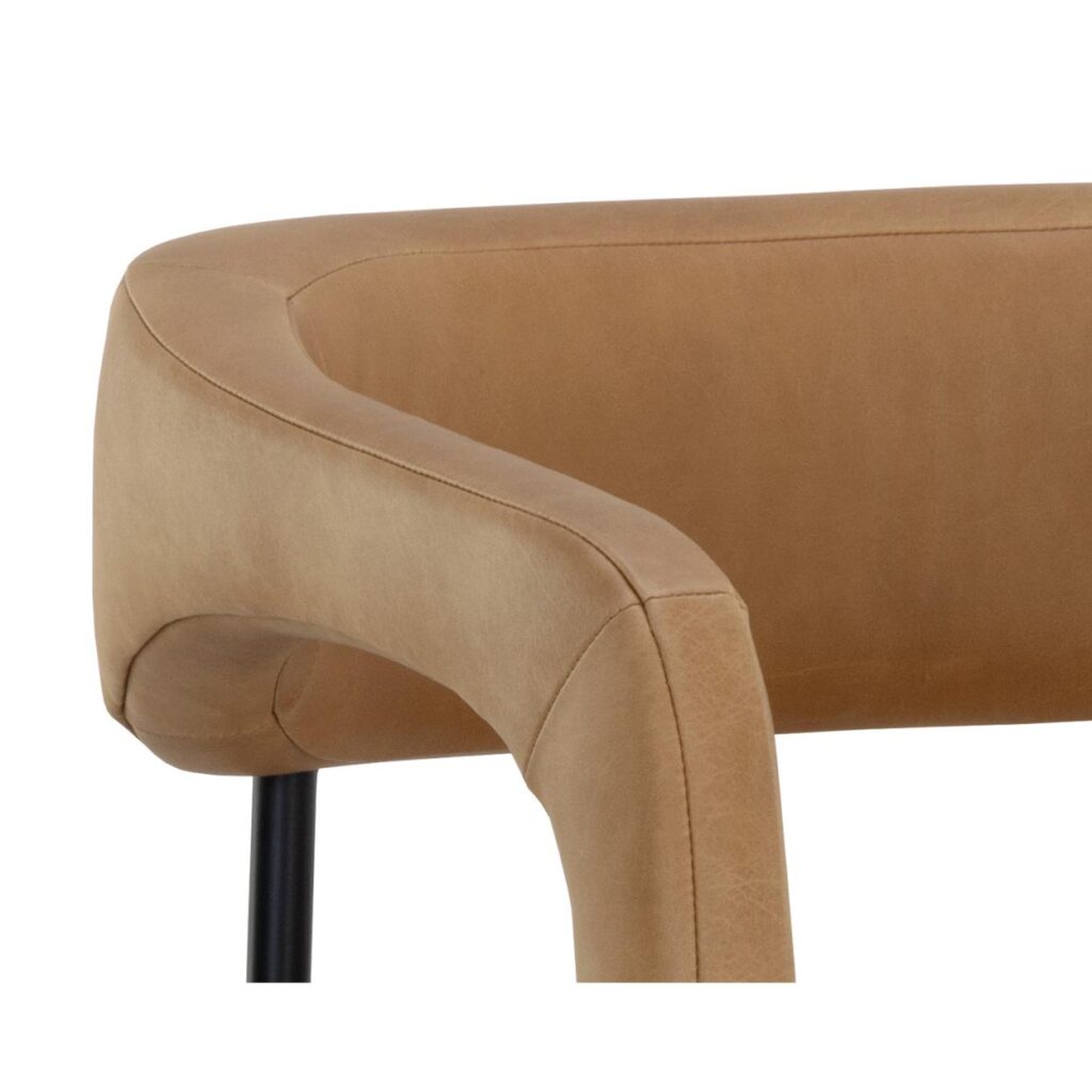 Mavia Barstool - Ludlow Sesame Leather - Image 6