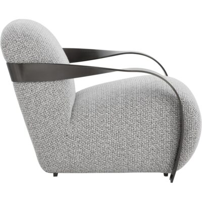 Sonesta Lounge Chair - Dark Bronze - Helios Check Black 111577 111577 SONESTA LOUNGE CHAIR DARK BRONZE HELIOS CHECK BLACK 22