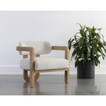 Madrone Lounge Chair - Rustic Oak - Heather Ivory Tweed 12 Madrone Lounge Chair - Rustic Oak - Heather Ivory Tweed 111586 111586 MADRONE LOUNGE CHAIR RUSTIC OAK HEATHER IVORY TWEED 5