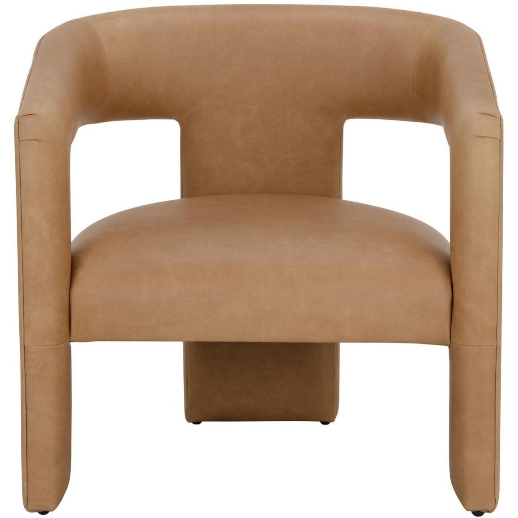 Cobourg Lounge Chair - Ludlow Sesame Leather - Image 2