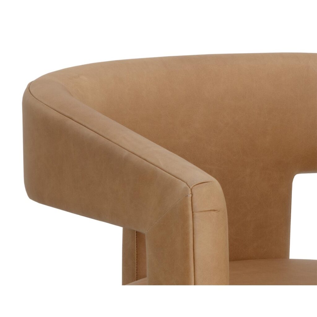 Cobourg Lounge Chair - Ludlow Sesame Leather - Image 7