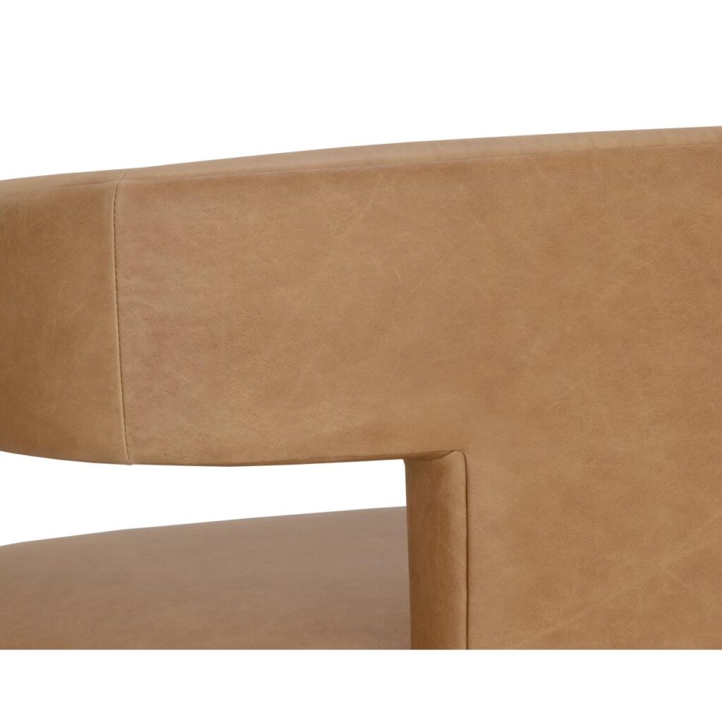 Cobourg Lounge Chair - Ludlow Sesame Leather - Image 8