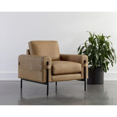 Camus Armchair - Ludlow Sesame Leather 111588 111588 CAMUS ARMCHAIR LUDLOW SESAME LEATHER 5