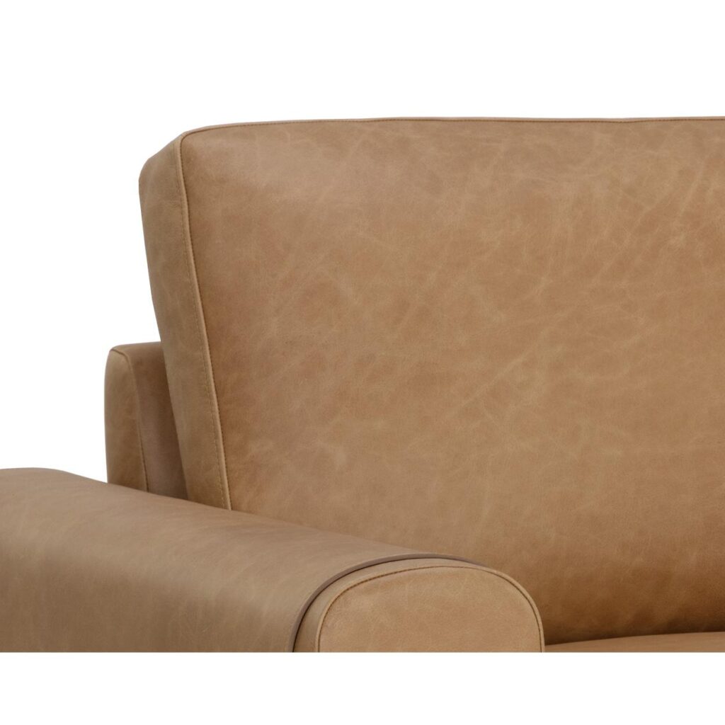 Camus Armchair - Ludlow Sesame Leather - Image 7