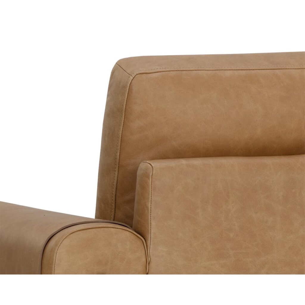 Camus Armchair - Ludlow Sesame Leather - Image 8