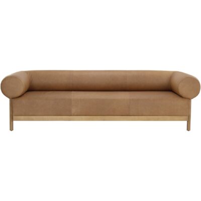 Bromley Sofa - Rustic Oak - Ludlow Sesame Leather 111589 111589 BROMLEY SOFA LUDLOW SESAME LEATHER 1