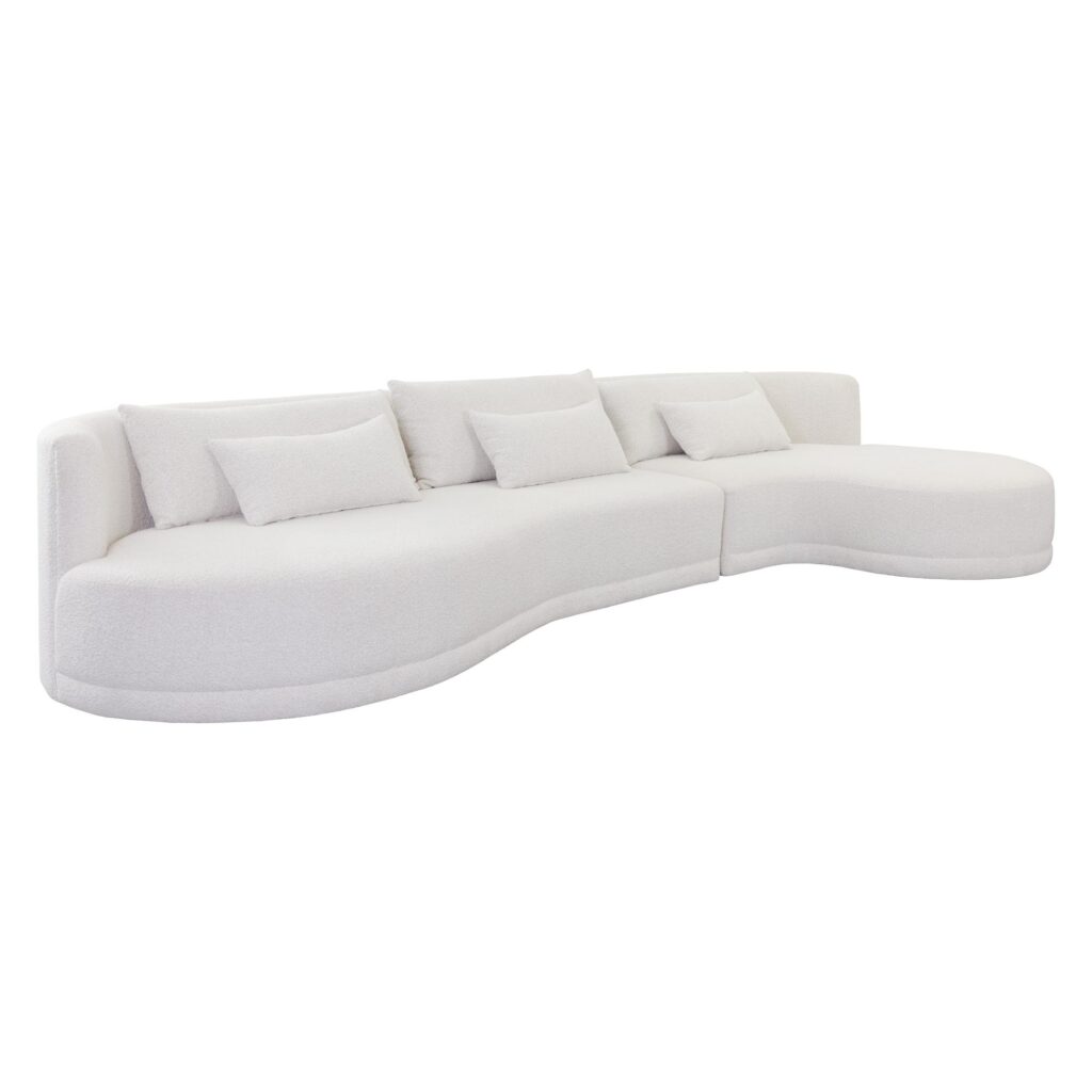 Laken Sofa Chaise - Raf - Copenhagen White