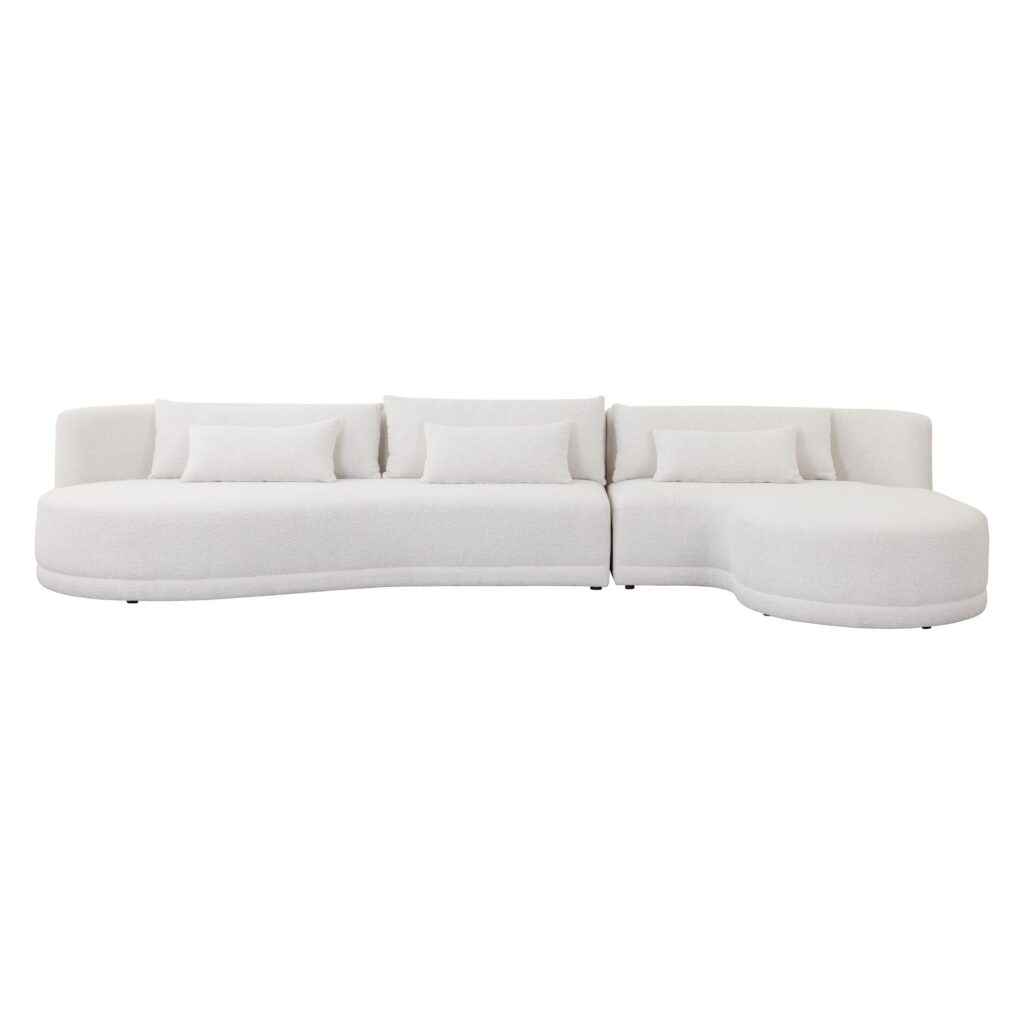 Laken Sofa Chaise - Raf - Copenhagen White - Image 2