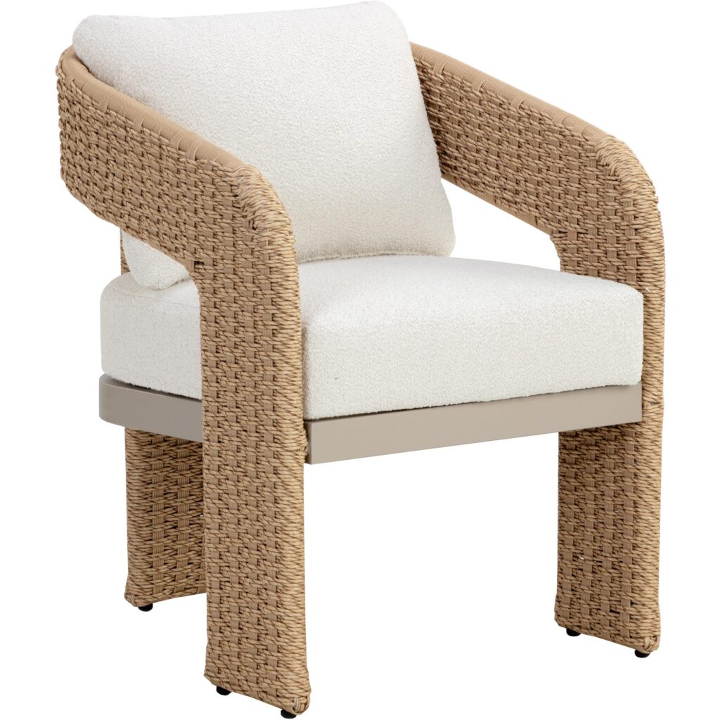 Pylos Dining Armchair - Natural / Louis Cream