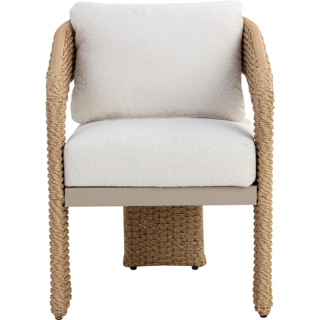 Pylos Dining Armchair - Natural / Louis Cream - Image 2