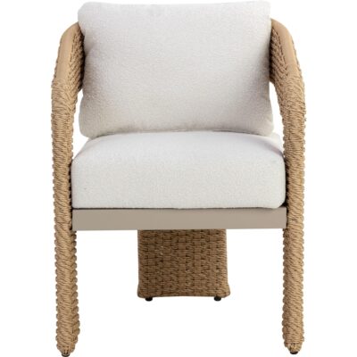 Pylos Dining Armchair - Natural / Louis Cream 111597 111597 PYLOS DINING ARMCHAIR NATURAL LOUIS CREAM 1