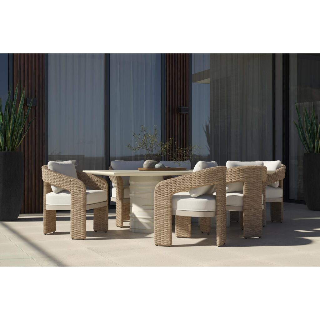 Pylos Dining Armchair - Natural / Louis Cream - Image 9