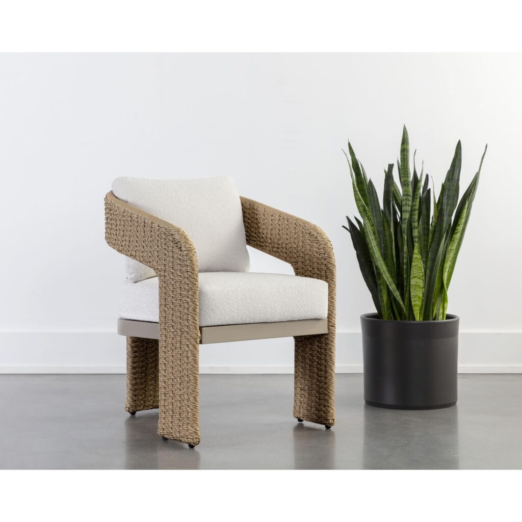 Pylos Dining Armchair - Natural / Louis Cream - Image 5