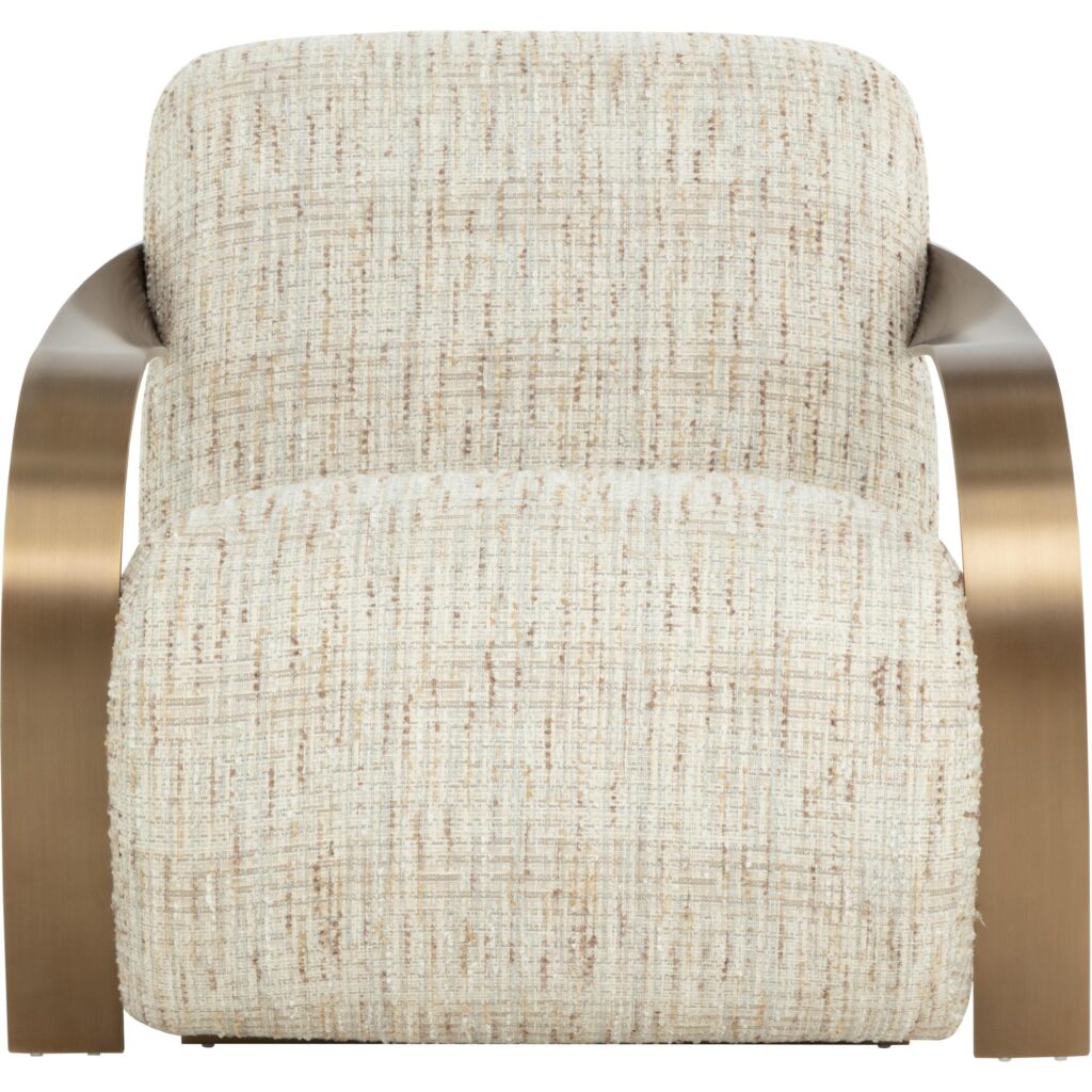 Sonesta Lounge Chair - Antique Brass - Haute Cobblestone - Image 8