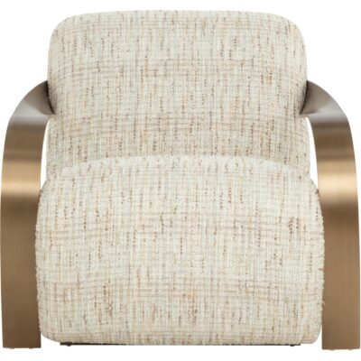 Sonesta Lounge Chair - Antique Brass - Haute Cobblestone 111610 111610 SONESTA LOUNGE CHAIR ANTIQUE BRASS HAUTE COBBLESTONE 21