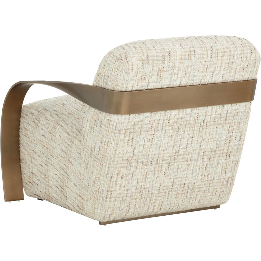 Sonesta Lounge Chair - Antique Brass - Haute Cobblestone - Image 10