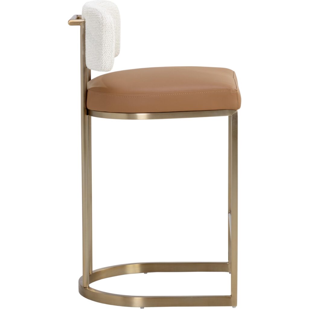 Larissa Counter Stool - Napa Cognac / Rhea Light Barley - Image 3