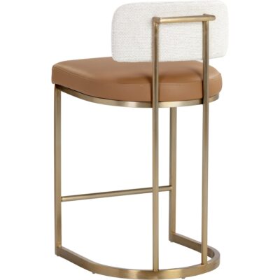 Larissa Counter Stool - Napa Cognac / Rhea Light Barley 111647 111647 LARISSA COUNTER STOOL NAPA COGNAC RHEA LIGHT BARLEY 3