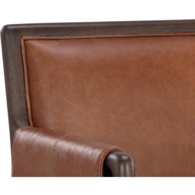 Mauti Counter Stool - Brown - Shalimar Tobacco Leather 111654 111654 MAUTI COUNTER STOOL BROWN SHALIMAR TOBACCO LEATHER 7