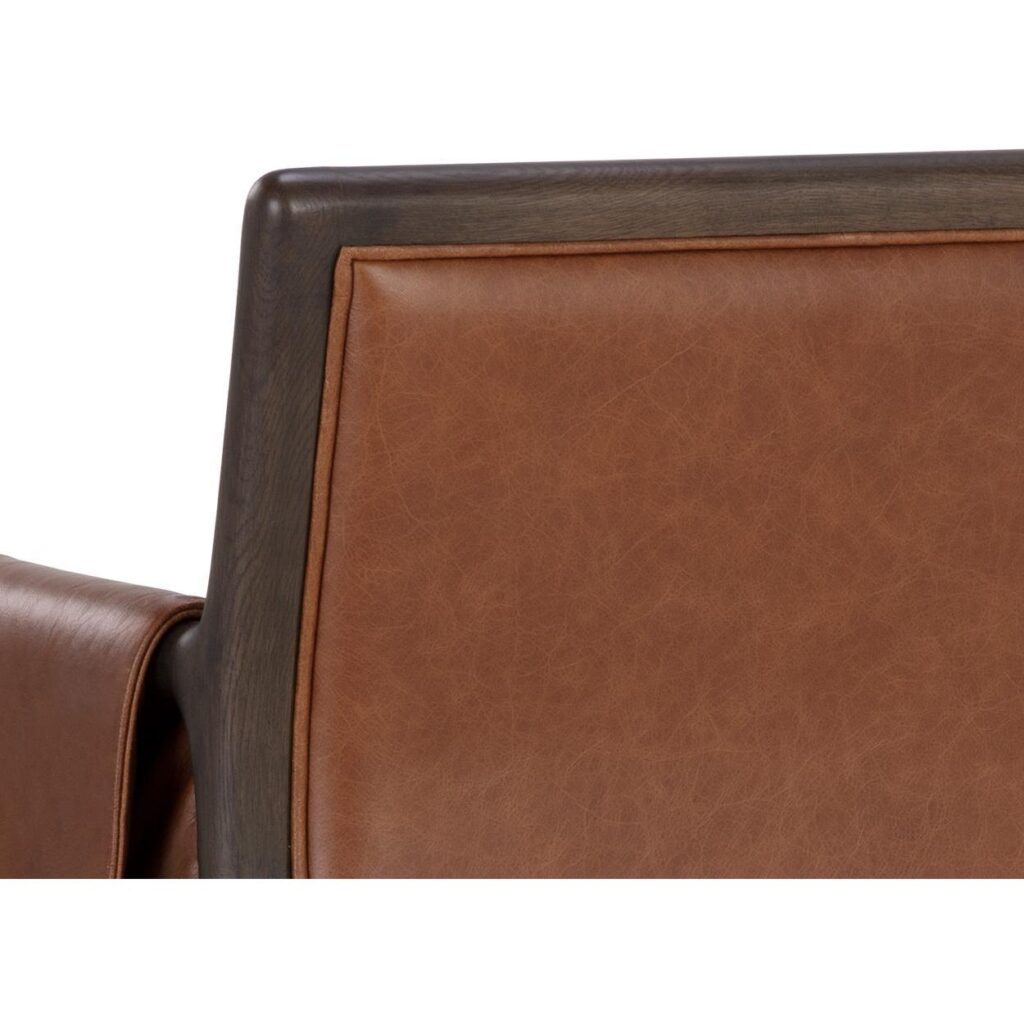 Mauti Counter Stool - Brown - Shalimar Tobacco Leather - Image 8