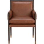 Mauti Dining Armchair - Brown - Shalimar Tobacco Leather 9 Mauti Dining Armchair - Brown - Shalimar Tobacco Leather 111655 111655 MAUTI DINING ARMCHAIR BROWN SHALIMAR TOBACCO LEATHER 1