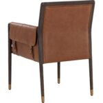 Mauti Dining Armchair - Brown - Shalimar Tobacco Leather 11 Mauti Dining Armchair - Brown - Shalimar Tobacco Leather 111655 111655 MAUTI DINING ARMCHAIR BROWN SHALIMAR TOBACCO LEATHER 3