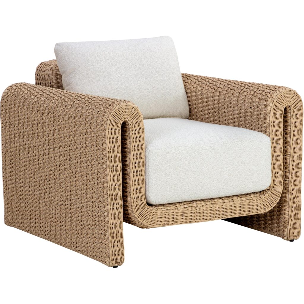 Tibi Lounge Chair - Natural / Louis Cream