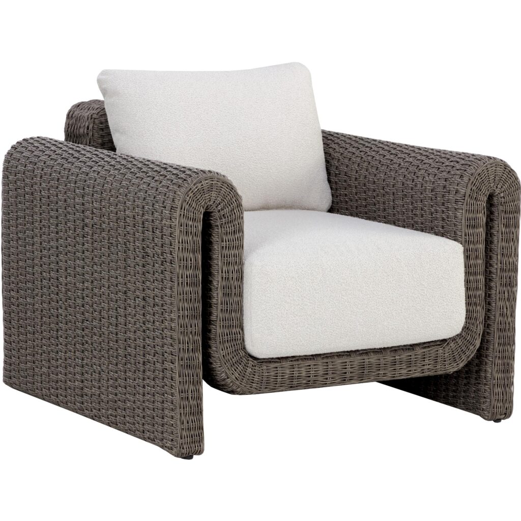 Tibi Lounge Chair - Grey / Louis Cream