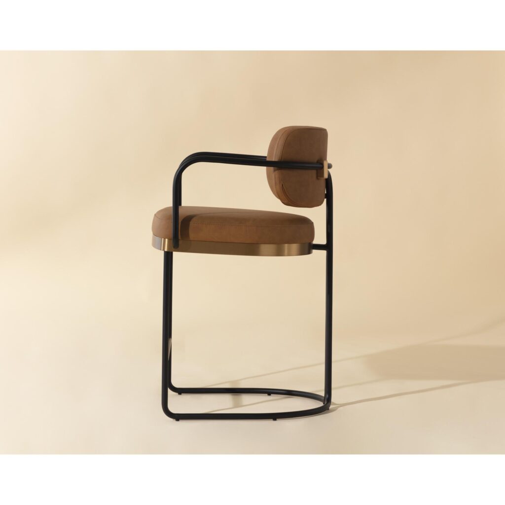 Jalen Counter Stool - Milliken Cognac - Image 3