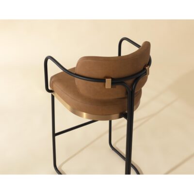 Jalen Counter Stool - Milliken Cognac 111700 111700 JALEN COUNTER STOOL MILLIKEN COGNAC 6