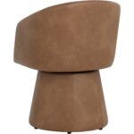Etta Swivel Dining Armchair - Copley Cognac 9 Etta Swivel Dining Armchair - Copley Cognac - Image 4