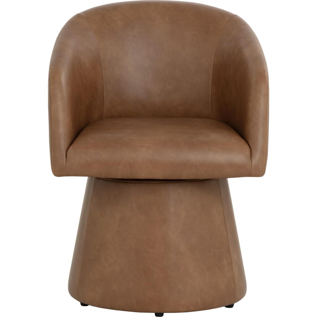 Etta Swivel Dining Armchair - Copley Cognac - Image 7