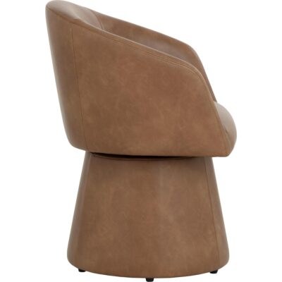 Etta Swivel Dining Armchair - Copley Cognac 111766 111766 ETTA SWIVEL DINING ARMCHAIR COPLEY COGNAC 22