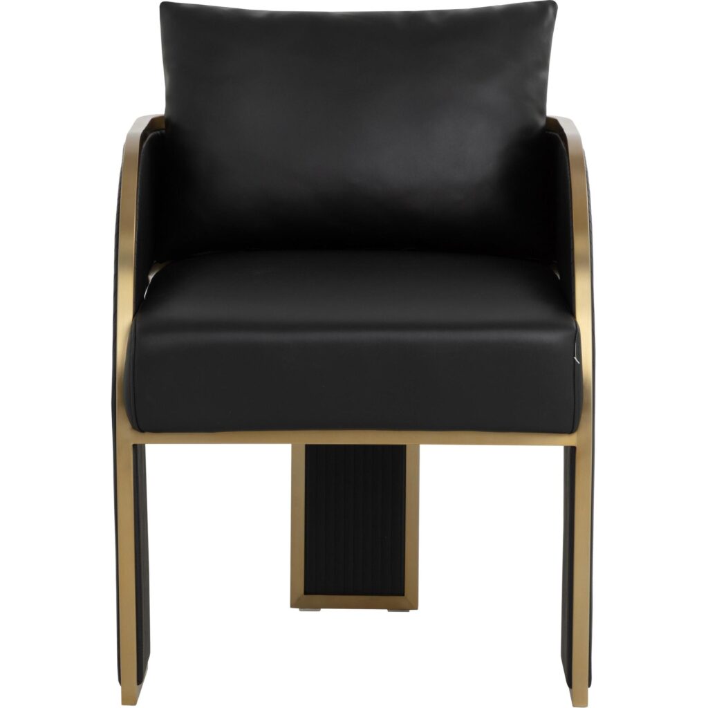 Baz Dining Armchair - Napa Black - Image 8