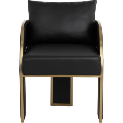 Baz Dining Armchair - Napa Black 111780 111780 BAZ DINING ARMCHAIR NAPA BLACK 21