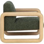 Nubo Lounge Chair - Noah Meadow / Ludlow Dark Olive Leather 111788 111788 NUBO LOUNGE CHAIR NOAH MEADOW LUDLOW DARK OLIVE LEATHER 22