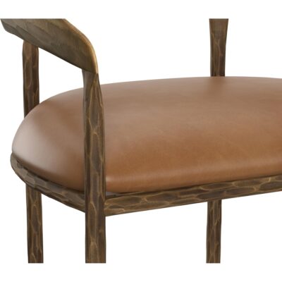 Zanatta Counter Stool - Tan Leather 111796 111796 ZANATTA COUNTER STOOL TAN LEATHER 6