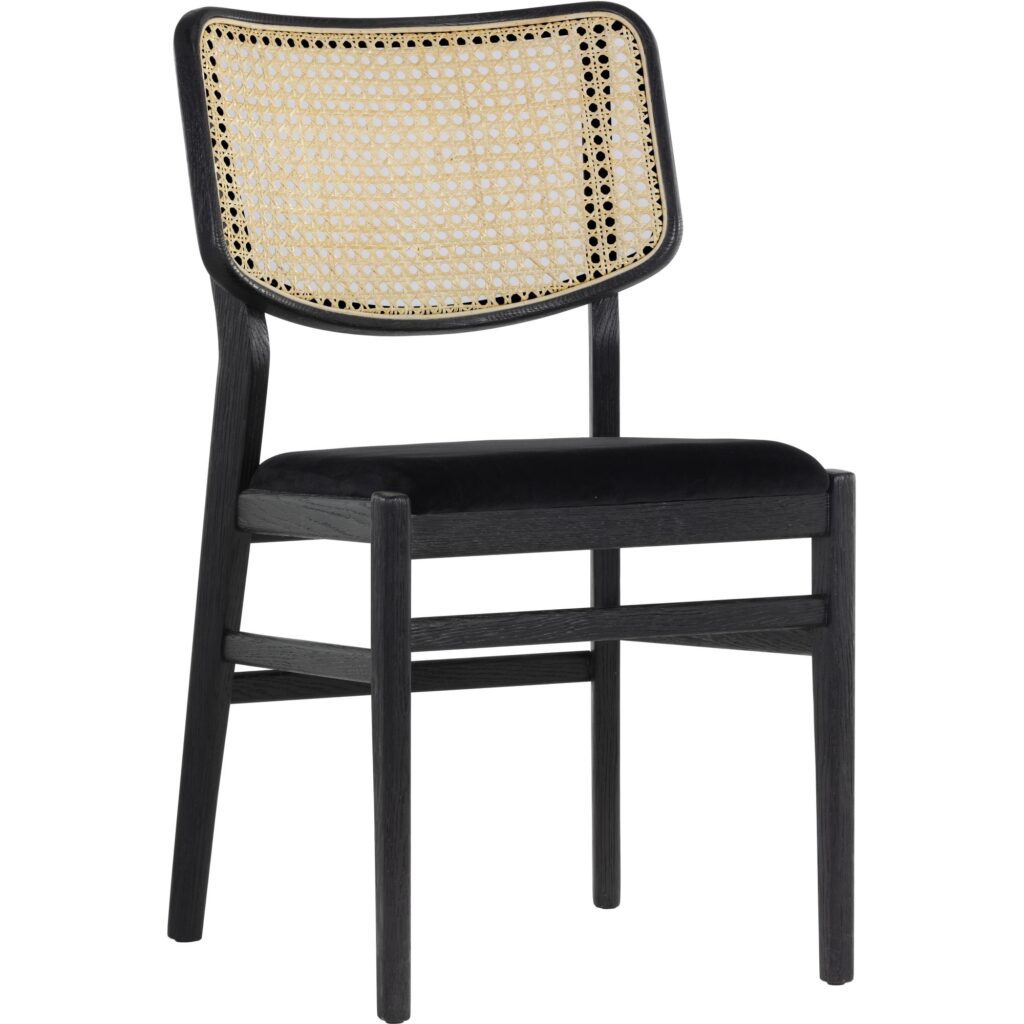 Annex Dining Chair - Abbington Black / Natural