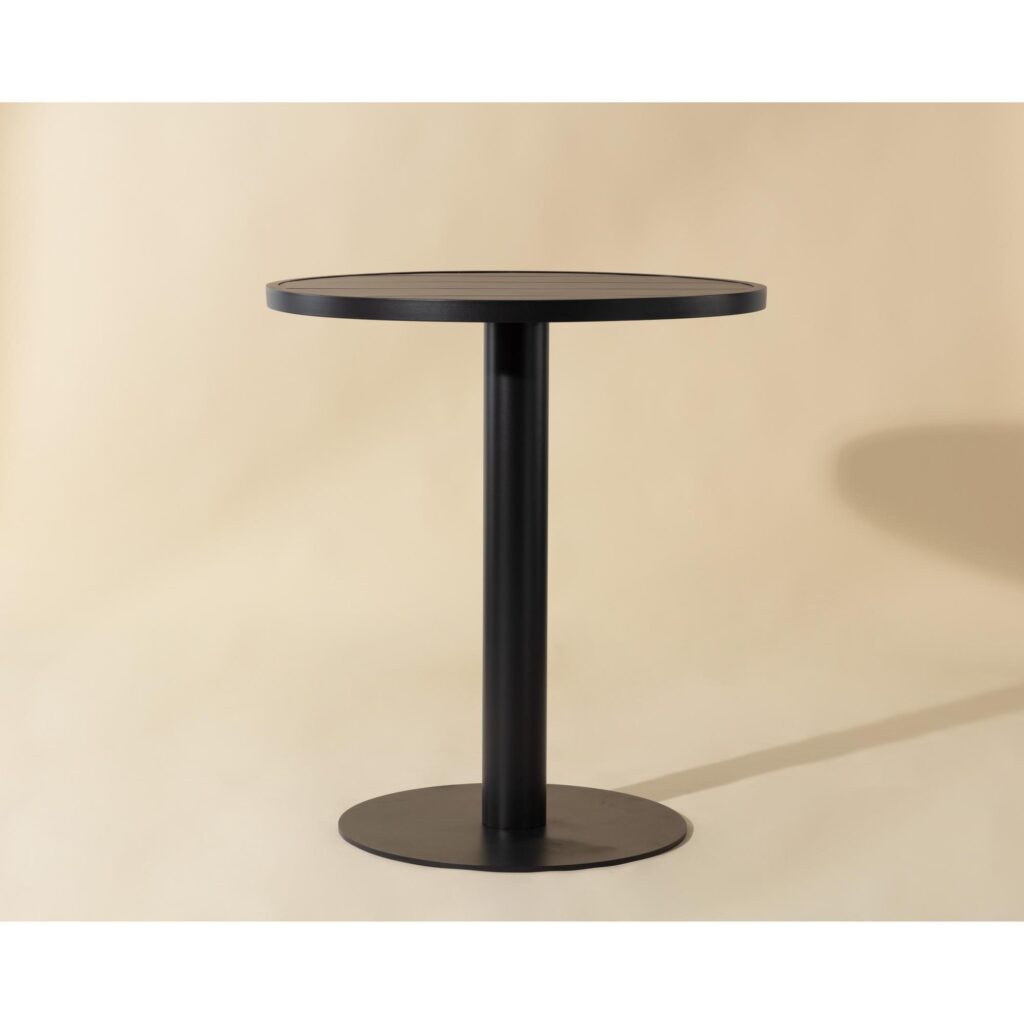 Merano Bar Table - Round - Black