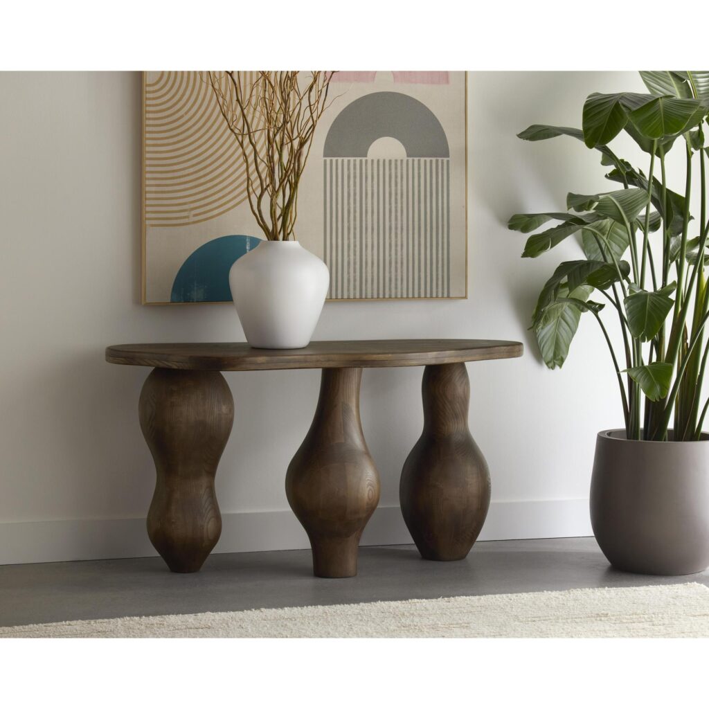 Miro Console Table - Brown - Image 4