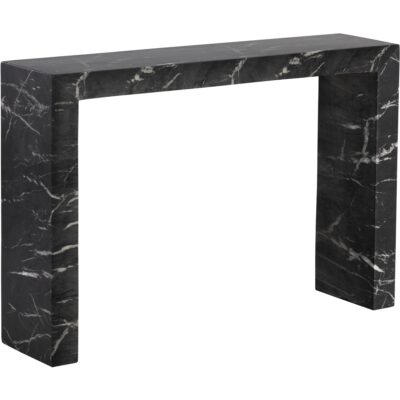 Axle Console Table - Marble Look - Black 111916 111916 AXLE CONSOLE TABLE MARBLE LOOK BLACK 1