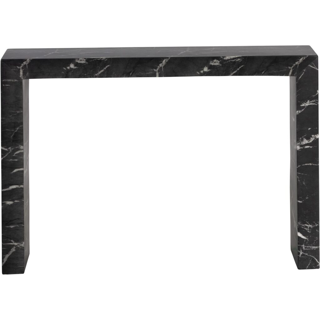 Axle Console Table - Marble Look - Black - Image 3