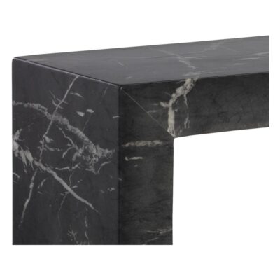 Axle Console Table - Marble Look - Black 111916 111916 AXLE CONSOLE TABLE MARBLE LOOK BLACK 6