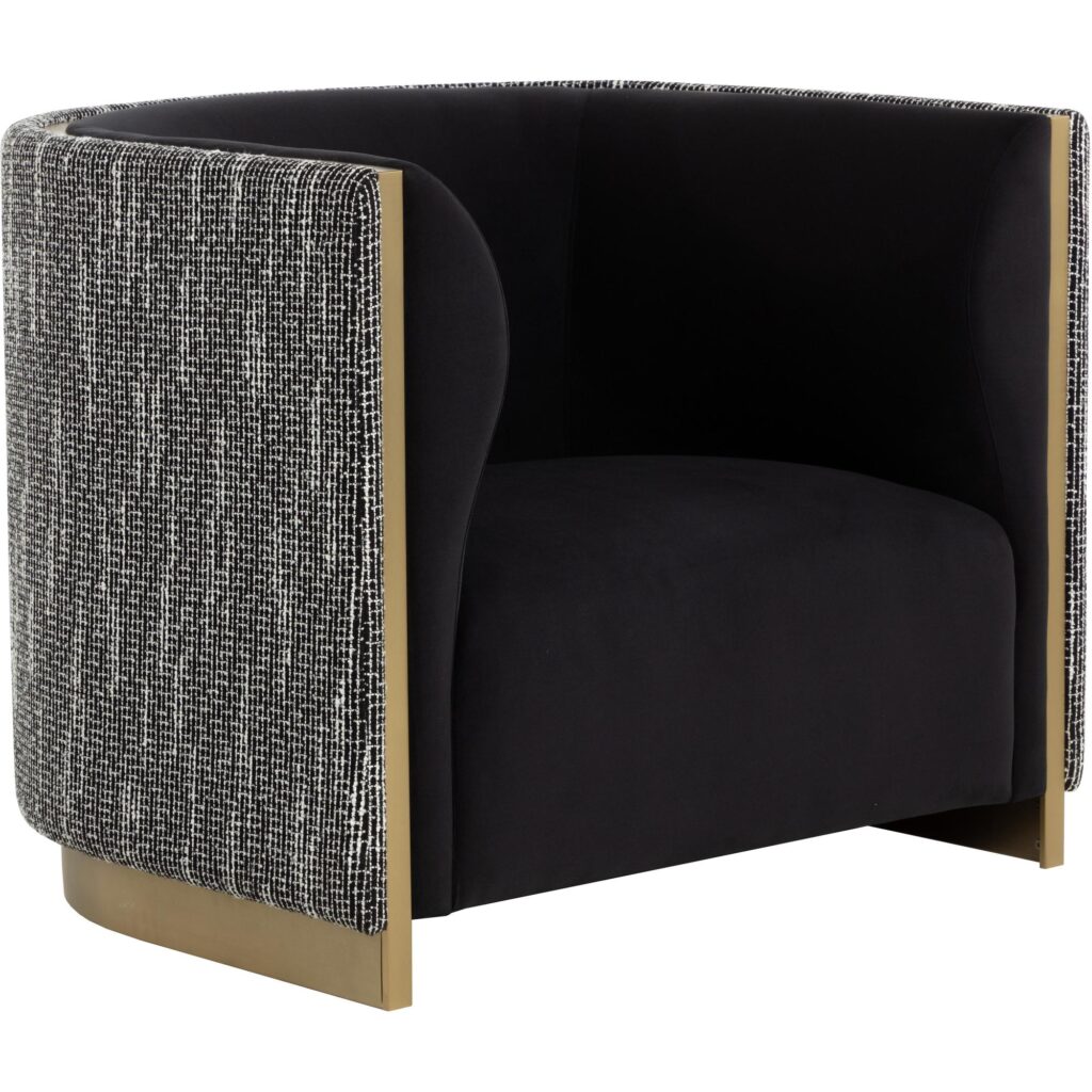 Larron Armchair - Abbington Black / Hobbes Night - Image 8