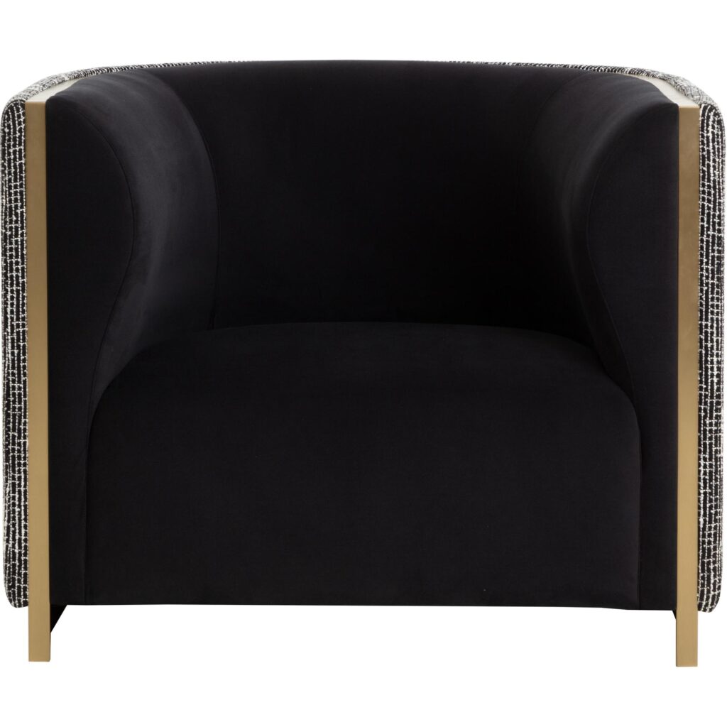 Larron Armchair - Abbington Black / Hobbes Night - Image 9