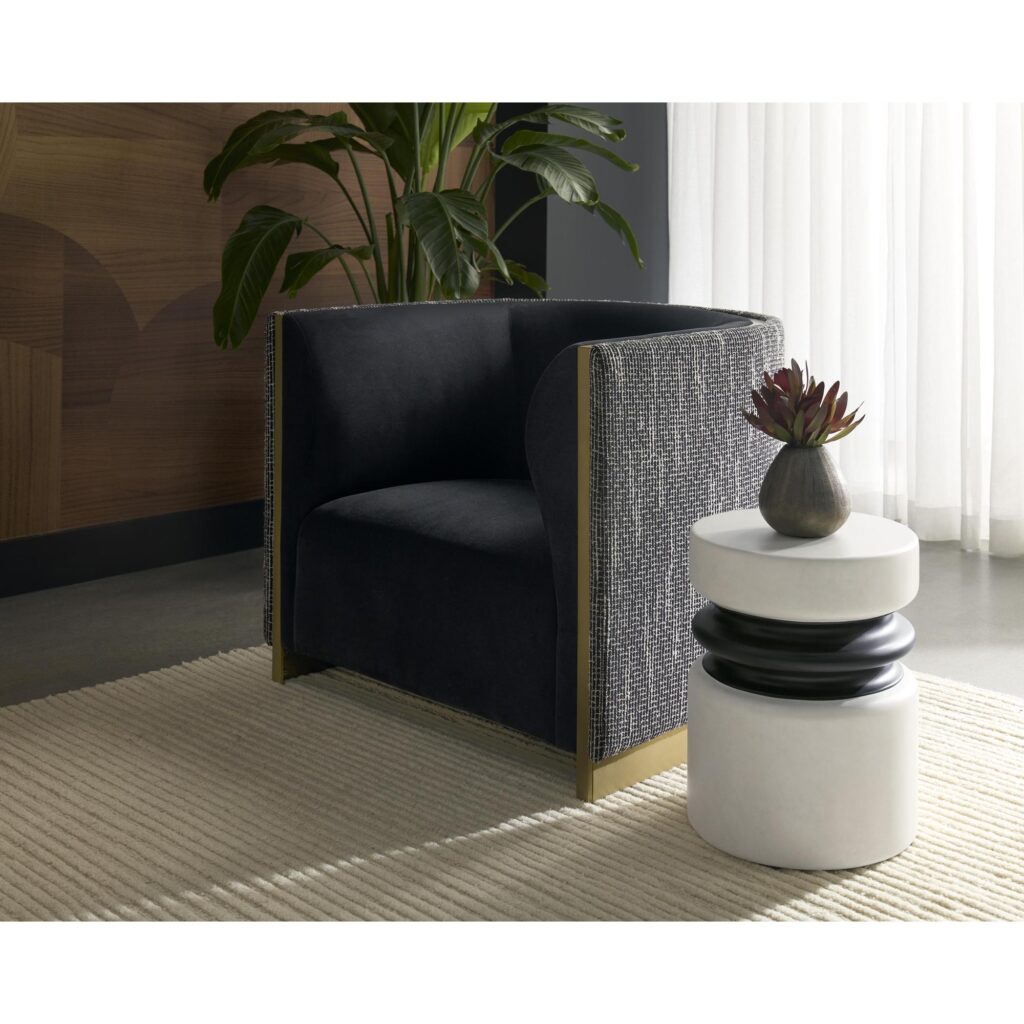 Larron Armchair - Abbington Black / Hobbes Night - Image 5