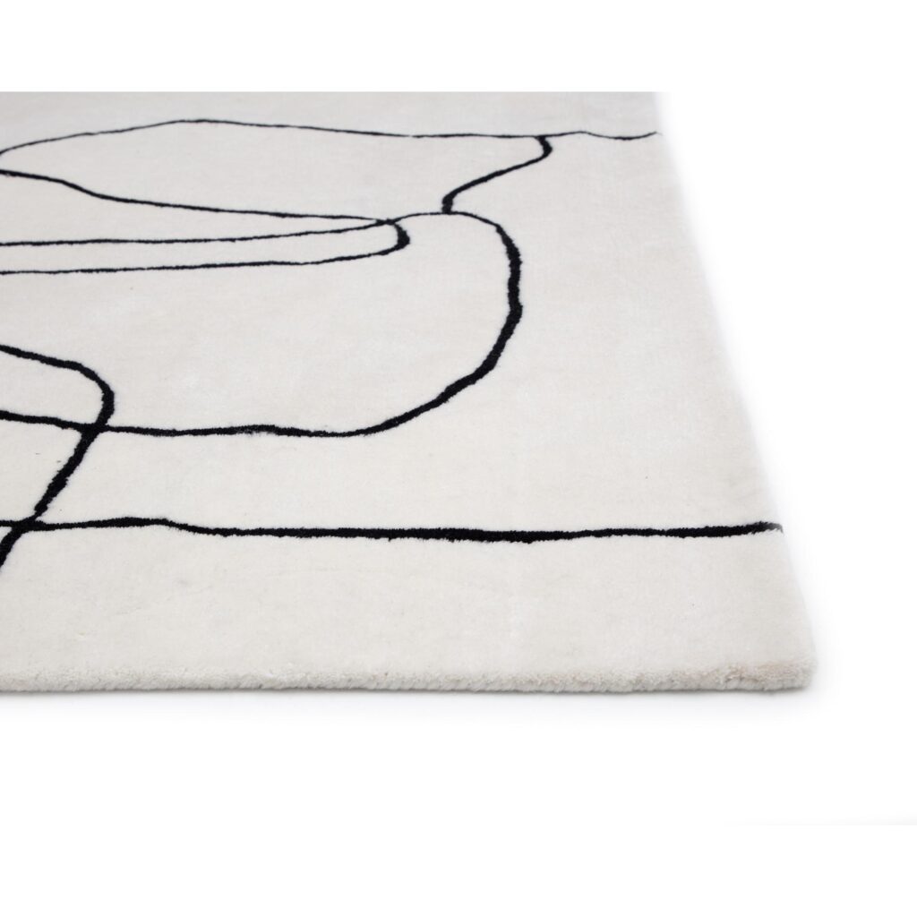 Tilda Hand -Tufted Rug - Ivory / Charcoal - 8' X 10' - Image 2