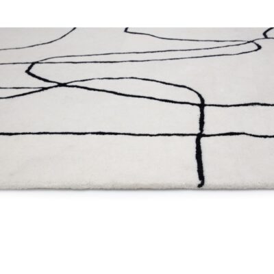 Tilda Hand -Tufted Rug - Ivory / Charcoal - 8' X 10' 111977 111977 TILDA RUG HAND TUFTED IVORY CHARCOAL 8 X 10 8