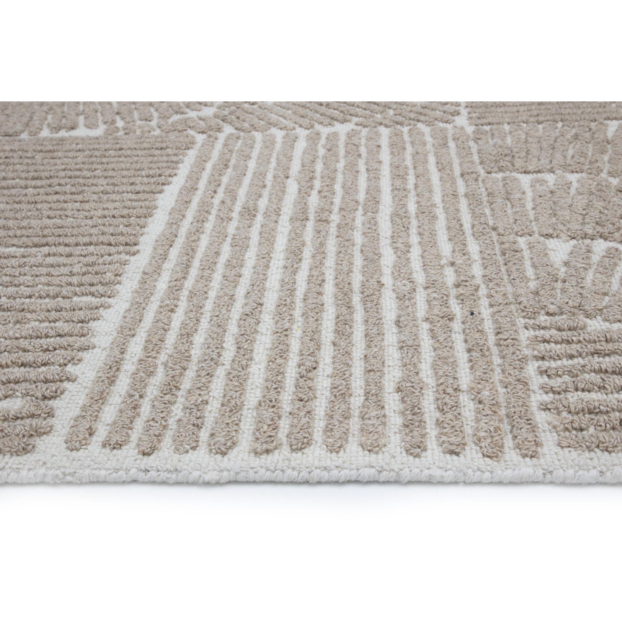 Corinthia Hand-Woven Rug - Ivory/Beige - 9' X 12' - Image 4