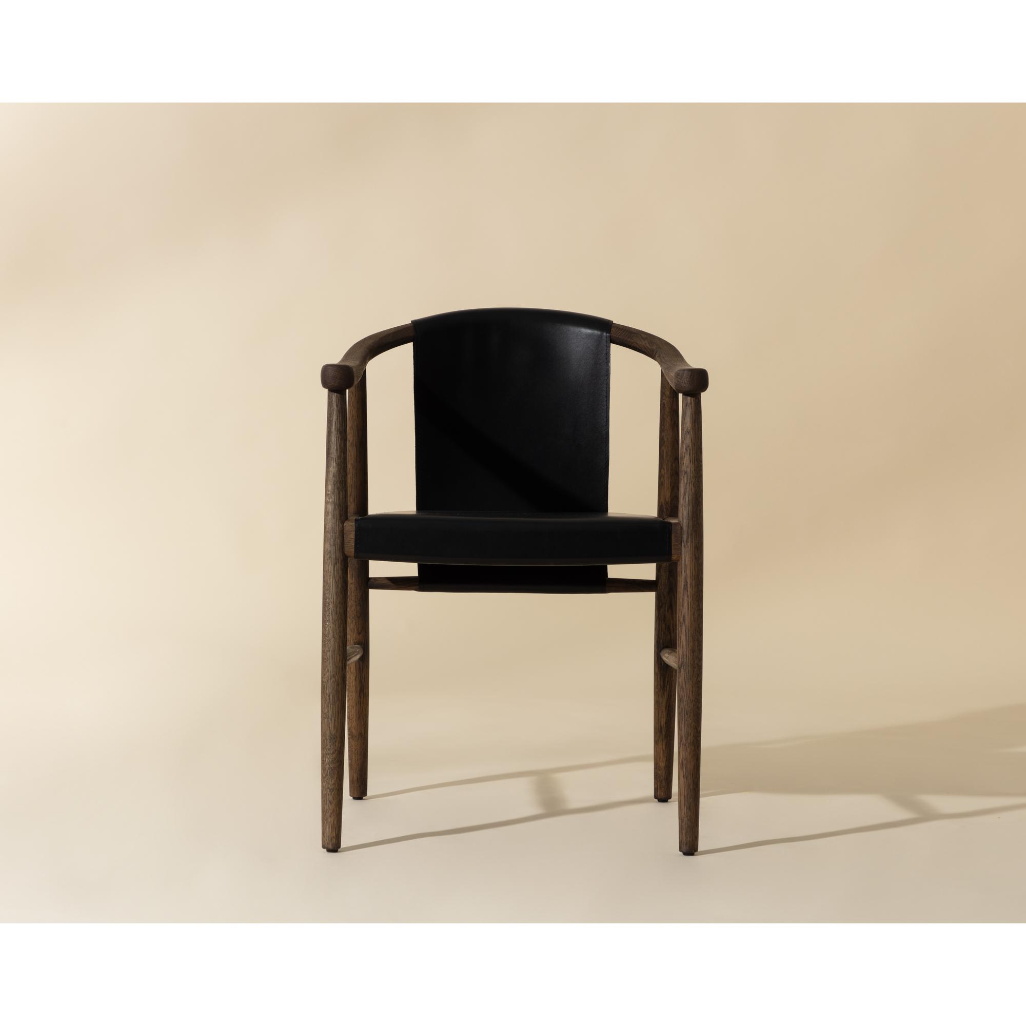 Aran Dining Armchair - Onyx Leather 7 Aran Dining Armchair - Onyx Leather - Image 7